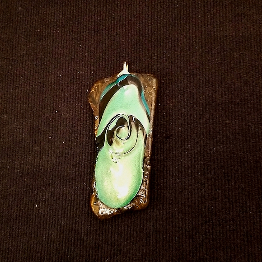 Beach glass pendant